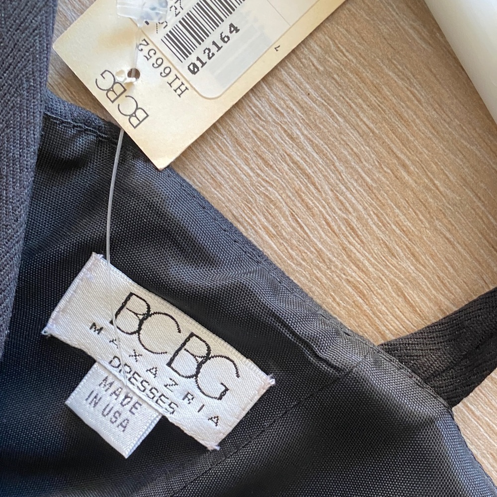 BCBG Sleek Black Midi Dress, Vintage, siize 2, NWT - Picture 4 of 8